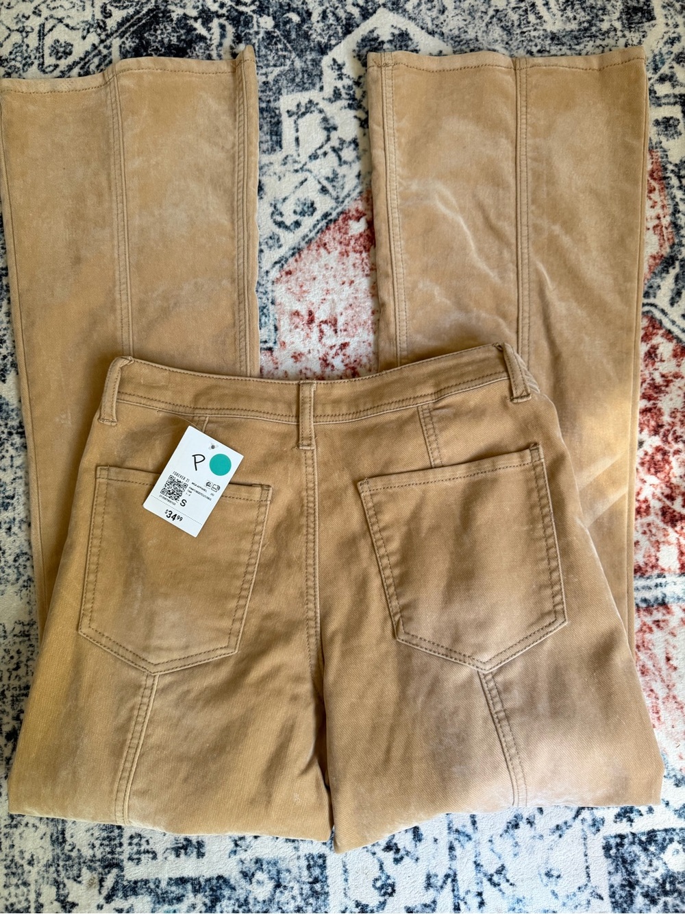 Forever 21 Women's Tan Pants - Classic Straight Fit - Picture 3 of 6